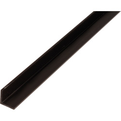 Alberts Alberts Hoekprofiel PVC 10x10x1mm 2m zwart - 41810 - van Toolstation