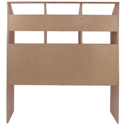 Monstershop / Bedrijfswageninrichting hout met vakken en lades 4