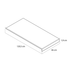 Tiger / Tiger Condo wastafelblad 120,5cm 3