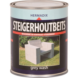 Hermadix Hermadix steigerhout beits 750ml grey wash - 43895 - van Toolstation