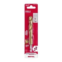 Milwaukee Metaalboor HSS-G Tin Red Hex shockwave