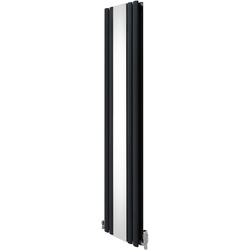 MonsterShop / Ovale spiegelradiator met kleppen Grijs 1800x380mm