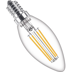 Philips Philips LED lamp kaars transparant E14 3.4W 2200K-2700K Dimbaar 46655 van Toolstation