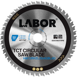 Labor / Labor zaagblad sandwichpanelen 160x20x1,6mm 48T