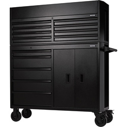 BUNKER / BUNKER® Gereedschapswagen met topkoffer Zwart 131x157x46cm