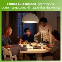 Philips LED lamp transparant E27