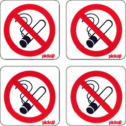 Sticker verboden te roken 5x5cm - 48926 - van Toolstation