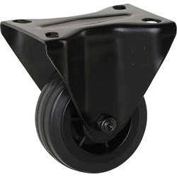 Meso Rubber bokwiel zwart 80mm - 60kg draagvermogen * 49001 van Toolstation