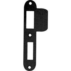 AXA / AXA sluitplaat Rond staal zwart