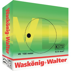 Waskönig+Walter Waskonig VD H07 V-U 2,5mm geel/groen 100m - 50111 - van Toolstation