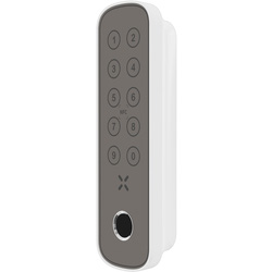 Intersteel / Intersteel Black X codepaneel met vingerprint ovaal 138x42mm wit