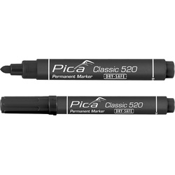 Carton Pica Classic 520/46 Permanent Marker zwart - ronde punt  50986 van Toolstation