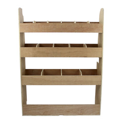 Monstershop / Bedrijfswageninrichting hout met vakken 2