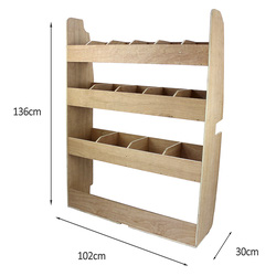 Monstershop / Bedrijfswageninrichting hout met vakken 5