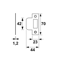AXA / AXA sluitplaat loopslot 2