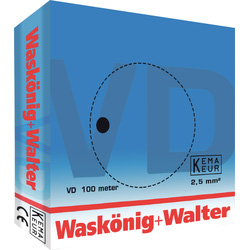 Waskönig+Walter Waskonig VD H07 V-U 2,5mm blauw 100m - 52817 - van Toolstation