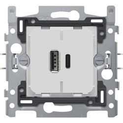 Niko combi smart USB en USB-C lader 0