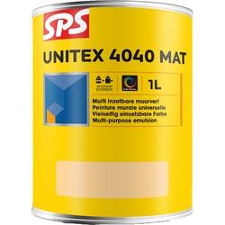 SPS SPS Unitex 4040 mat 1L wit 54486 van Toolstation