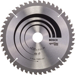 Bosch Bosch optiline cirkelzaagblad hout 216x30x20 48T 54512 van Toolstation