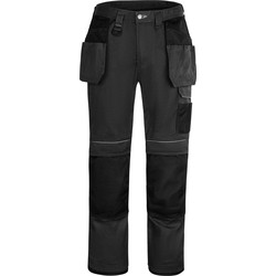Portwest Portwest Urban werkbroek met holsterzakken en kniezakken + gratis kniestukken 46 zwart* 55093 van Toolstation