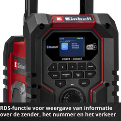 Einhell / Einhell TE-CR 18 Li DAB+/FM/BT Solo accu bouwradio (body) 3
