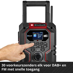 Einhell / Einhell TE-CR 18 Li DAB+/FM/BT Solo accu bouwradio (body) 6