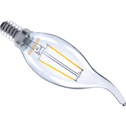 Sylvania Sylvania ToLEDo LED lamp filament kaars helder E14 2.5W 250lm 2700K - 55887 - van Toolstation