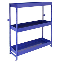 Monstershop / Bedrijfswageninrichting metaal met bakken Blauw