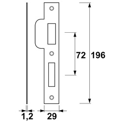 AXA / AXA sluitplaat veiligheidsslot SKG** 2