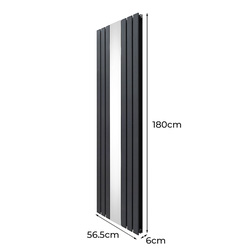 Monstershop / Platte spiegel radiatoren met TRV chroom kleppen 4