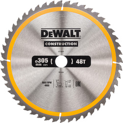 DeWALT DeWALT Construction cirkelzaagblad 305x30mm 48T 60674 van Toolstation