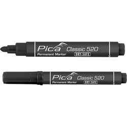 Carton Pica Classic 521/46 Permanent Marker zwart - beitelpunt  60751 van Toolstation