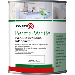 Zinsser Zinsser Perma-White mat interieurverf 1L wit 62465 van Toolstation