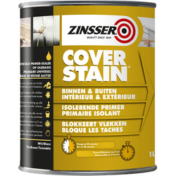 Zinsser Zinsser Cover stain primer 1L wit - 63619 - van Toolstation