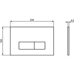 Ideal Standard OLEAS Bedieningspaneel M2