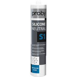 Proby Siliconenkit neutraal S1 Transparant 280ml 64337 van Toolstation