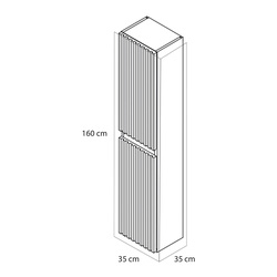 Tiger / Tiger Voya hoge kolomkast 160cm 3