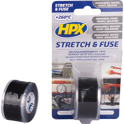HPX / HPX Stretch & Fuse Zelfvulkaniserende Tape Zwart 25mm x 3m