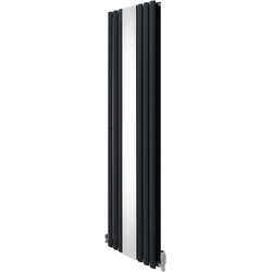 MonsterShop / Ovale spiegelradiator met kleppen Grijs 1800x500mm