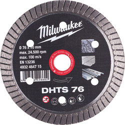 Milwaukee Milwaukee Diamantslijpschijf natuursteen/keramiek DHTS 76mm 70582 van Toolstation