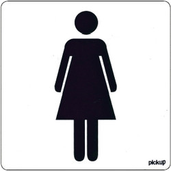Sticker dames 10x10cm* - 70750 - van Toolstation