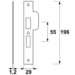 AXA / AXA sluitplaat veiligheidsslot SKG** 2