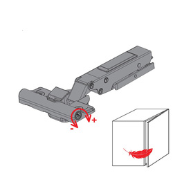 suki / Inboorscharnier half-opliggend antraciet softclose 4