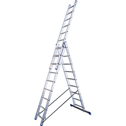 Alumexx Alumexx 3-delige ladder 3x9 treden 73760 van Toolstation