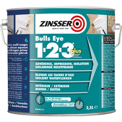 Zinsser Zinsser bulls eye 1-2-3 plus primer 2.5L wit 74957 van Toolstation