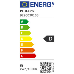 Philips LED lamp transparant E27