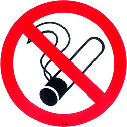 Sticker verboden te roken Ø15cm* - 75361 - van Toolstation
