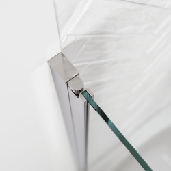 Sealskin Hooked draaideur in nis 90x200 cm, 6 mm helder veiligheidsglas met antikalklaag