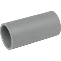 JSL / Mof voor rechte PVC buis - Licht Grijs Ral 7035 16 mm