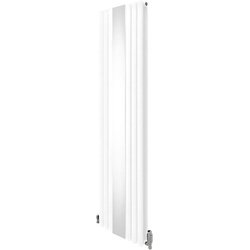 MonsterShop / Ovale spiegelradiator met kleppen Wit 1800x500mm